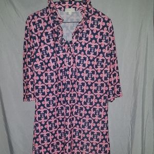 Simply Southern Ruffle-neck Dress